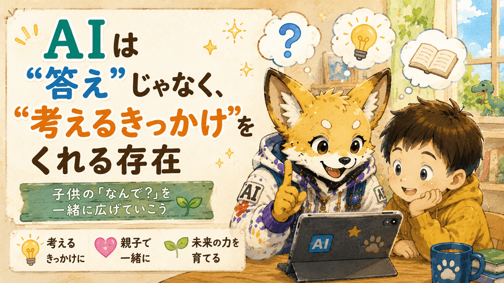 AIは“答え”じゃなく、“考えるきっかけ”をくれる存在