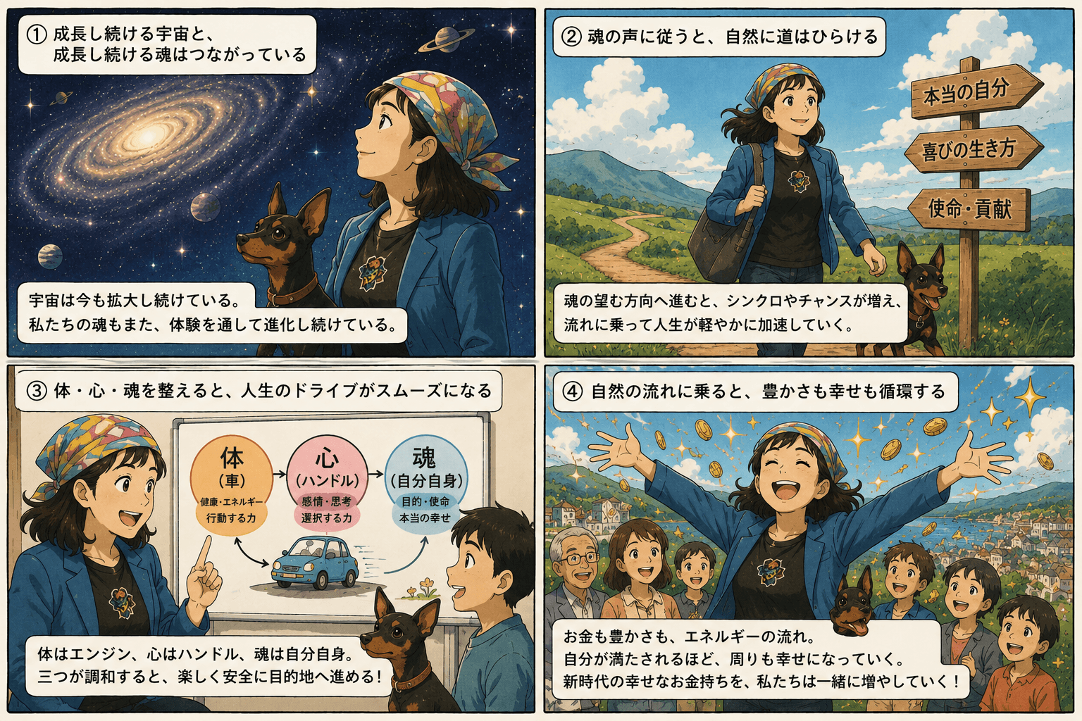 宇宙エネルギーで、幸せお金持ちに💛