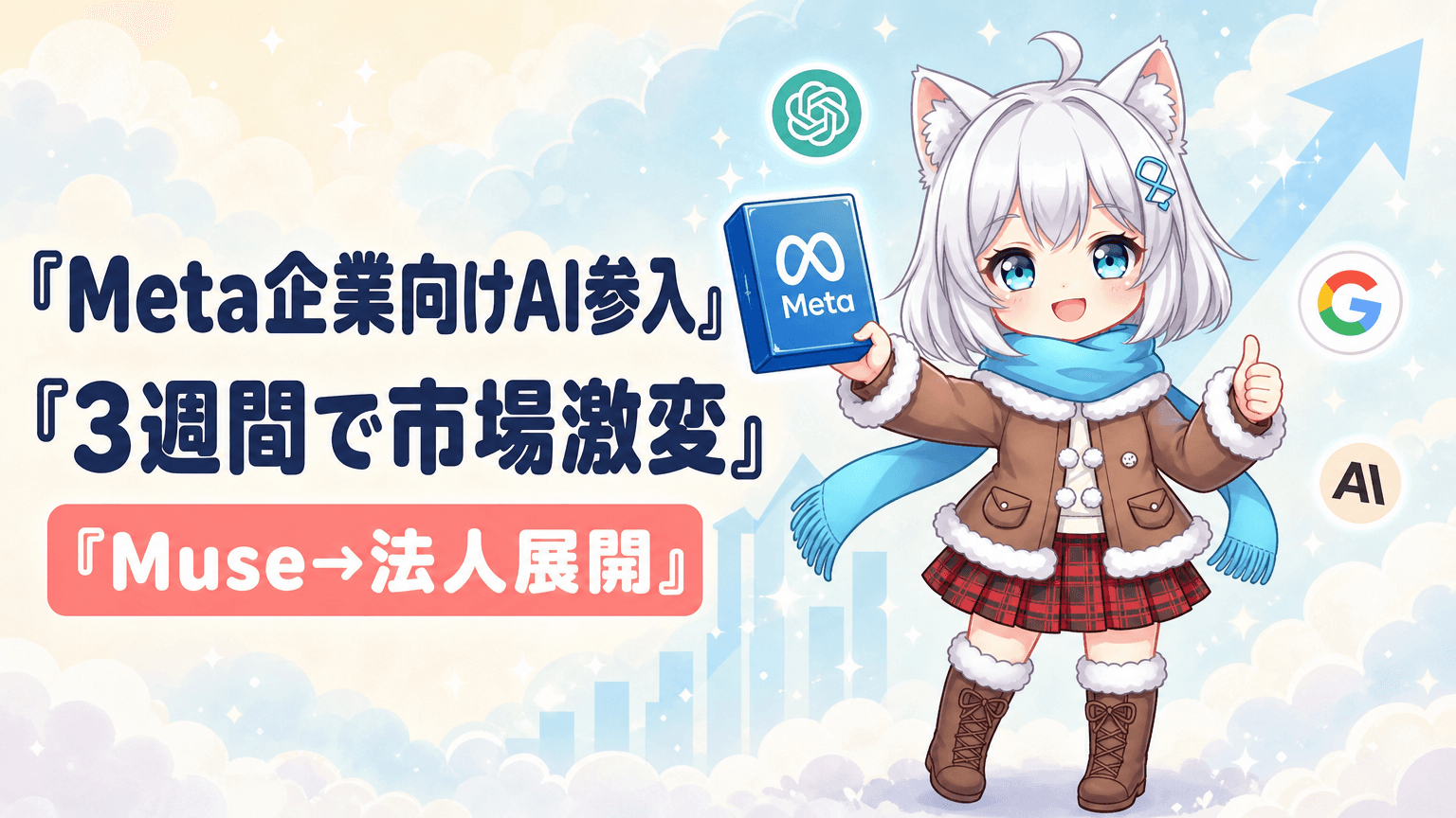 Metaが企業向けAI市場に参入|Muse発表3週間で市場激変