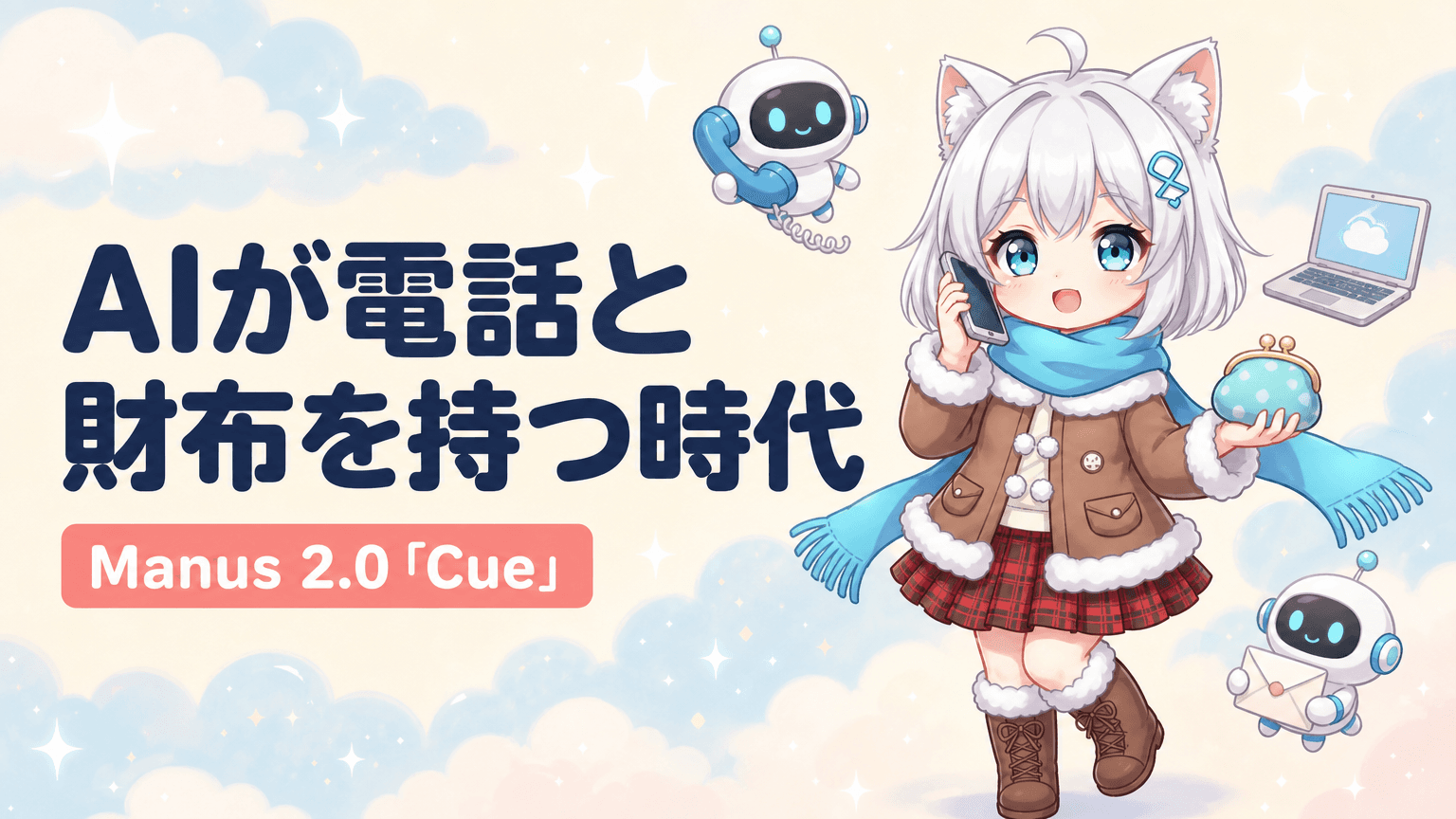 AIが電話と財布を持つ|Manus 2.0「Cue」の中身